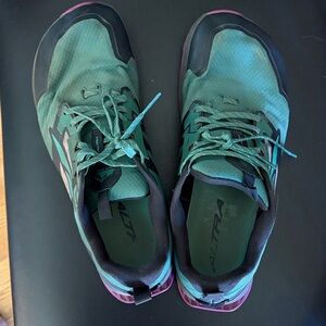 Altra Lone Peak 7 Green and Black Running Shoes